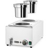 201473-4-hendi-bemar-elektryczny-podgrzewacz-do-zup-hurtownia-dropshipping.jpg Elektriskais zupas sildītājs Bain-marie ar traukiem 2 x 4 l 1000 W