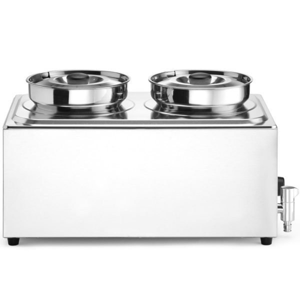 201473-6-hendi-bemar-elektryczny-podgrzewacz-do-zup-hurtownia-dropshipping.jpg Elektriskais zupas sildītājs Bain-marie ar traukiem 2 x 4 l 1000 W