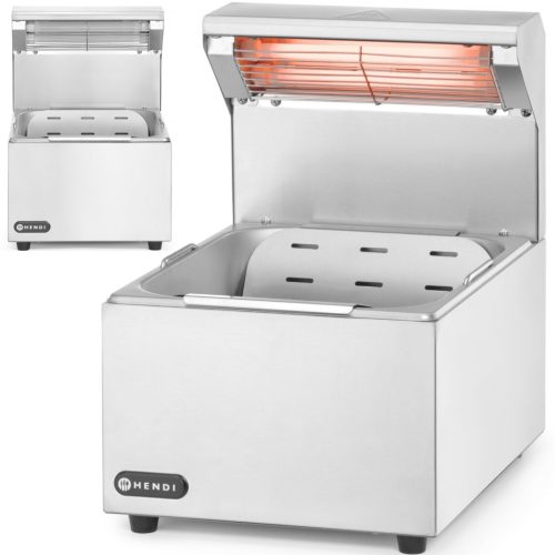 209066-1-hendi-podgrzewacz-do-frytek-z-lampa-grzewcza-hurtownia-dropshipping.jpg Frī kartupeļu sildītājs ar sildīšanas lampu GN 1/2 400 W