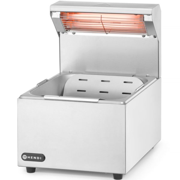 Frī kartupeļu sildītājs ar sildīšanas lampu GN 1/2 400 W