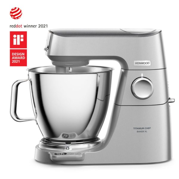 Titanium Chef Baker XL planetārais blenderis, 2 bļodas, 7 l, 5 l, 1200 W - sudrabkrāsas