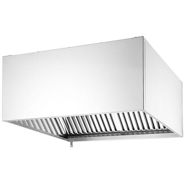 Sienas tvaika nosūcējs ar absorbētāju, pieskrūvēts, TĒRAUDS 1205x1000x450 mm