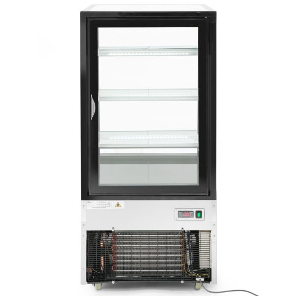 233306-5-hendi-witryna-chlodnicza-przeszklona-ekspozycyjna-hurtownia-dropshipping.jpg Aukstuma stikla vitrīna, 3 plaukti, 300 l, 480 W