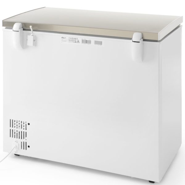 233856-8-hendi-zamrazarka-skrzyniowa-zamykana-na-klucz-hurtownia-dropshipping.jpg Noslēdzama saldētava ar LED apgaismojumu, 190 l, 120 W