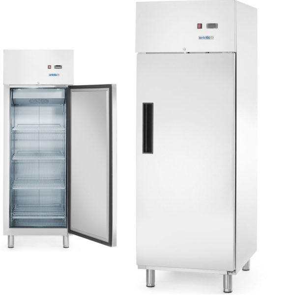 236673-1-hendi-szafa-chlodnicza-1-drzwiowa-4-polki-stal-hurtownia-dropshipping.jpg Aukstuma skapis, viendurvju ledusskapis, 4 plaukti, TĒRAUDS, GN 2/1, 465 l, 250 W