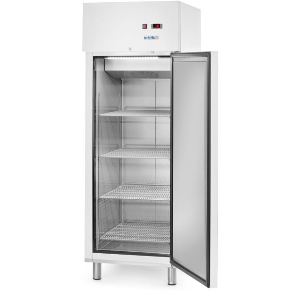 236673-4-hendi-szafa-chlodnicza-1-drzwiowa-4-polki-stal-hurtownia-dropshipping.jpg Aukstuma skapis, viendurvju ledusskapis, 4 plaukti, TĒRAUDS, GN 2/1, 465 l, 250 W