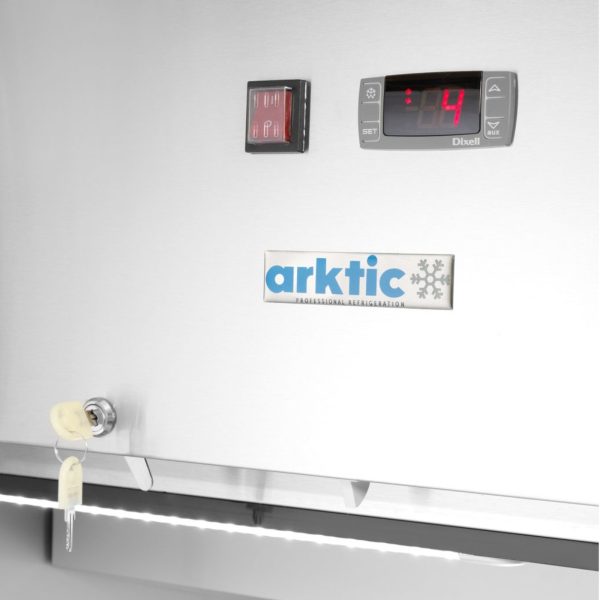 236673-7-hendi-szafa-chlodnicza-1-drzwiowa-4-polki-stal-hurtownia-dropshipping.jpg Aukstuma skapis, viendurvju ledusskapis, 4 plaukti, TĒRAUDS, GN 2/1, 465 l, 250 W