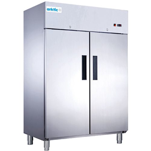 236703-1-hendi-szafa-mroznicza-2-drzwiowa-8-polek-stal-hurtownia-dropshipping.jpg Saldētavas skapis ar 2 durvīm, 8 plauktiem, tērauds, GN 2/1, 1054 l, 950 W