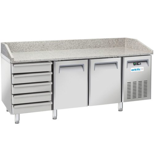 Picas galds ar atdzesēšanas funkciju un granīta virsmu, 2 nodalījumi, 6 atvilktnes, 362 l, 210 W