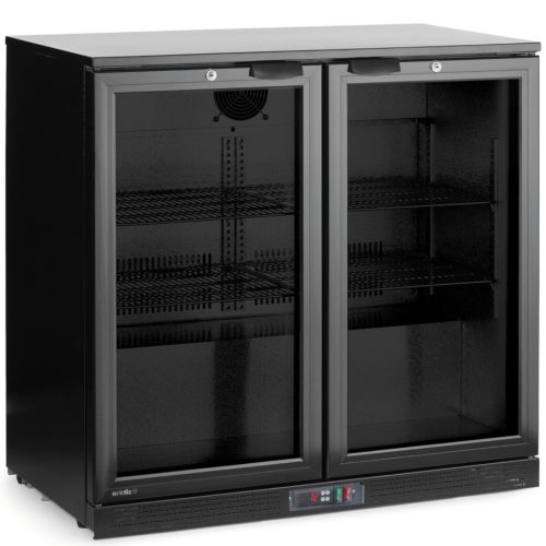 Bāra dzesētājs dzērieniem, 2 durvis, LED, 158 l, 160 W, 90x53x87 cm