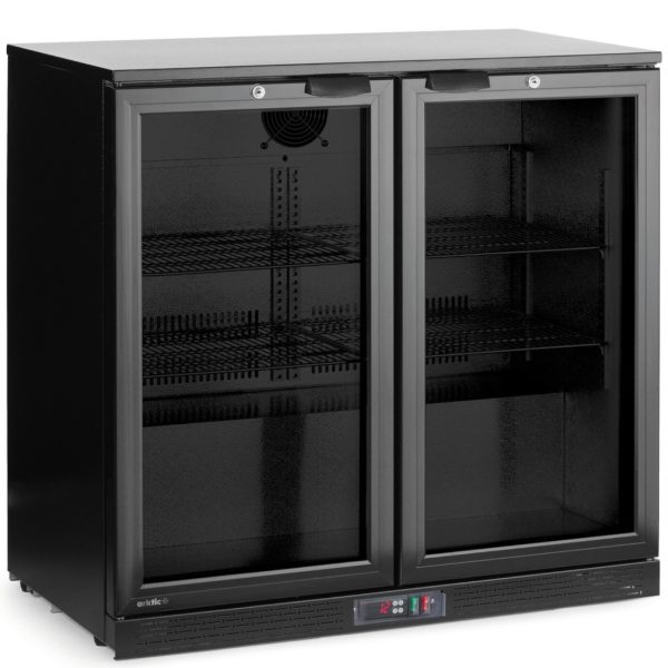 Bāra dzesētājs dzērieniem, 2 durvis, LED, 158 l, 160 W, 90x53x87 cm