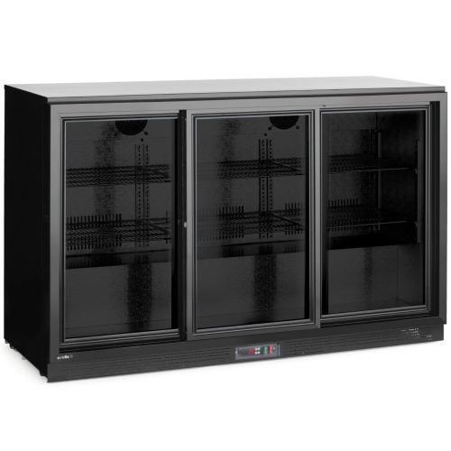 Bāra ledusskapis ar 3 bīdāmām durvīm LED 308 l 160 W 135x52x87 cm