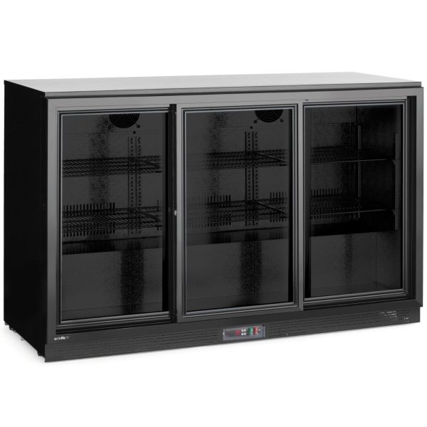 Bāra ledusskapis ar 3 bīdāmām durvīm LED 308 l 160 W 135x52x87 cm