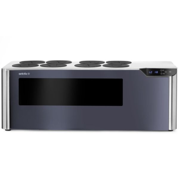 Divzonu vīna dzesētājs, regulējams 8 pudelēm, LED, 60 W