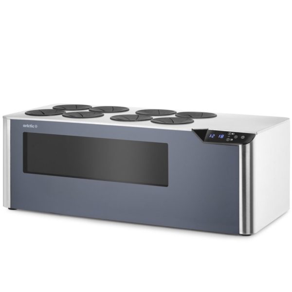 Divzonu vīna dzesētājs, regulējams 8 pudelēm, LED, 60 W