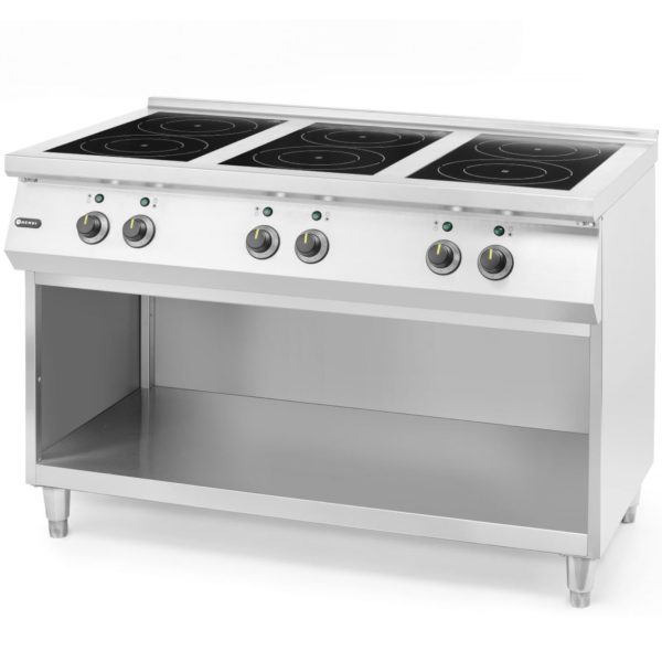 237397-1-hendi-kuchnia-indukcyjna-wolnostojaca-6-pol-hurtownia-dropshipping.jpg Brīvstāvoša indukcijas plīts, 6 gatavošanas zonas, 25500 W, 120x70x89 cm