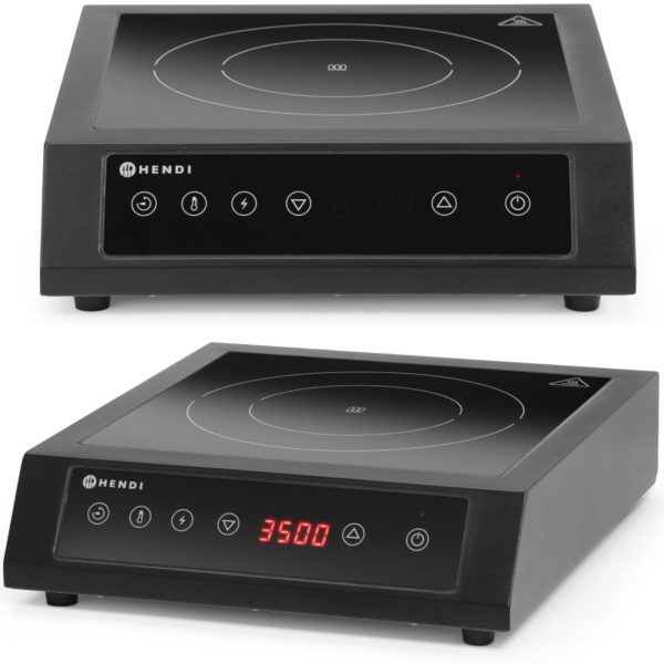 Pārnēsājama indukcijas plīts, regulējama, 1 sildīšanas zona, diametrs 28 cm, 3500 W