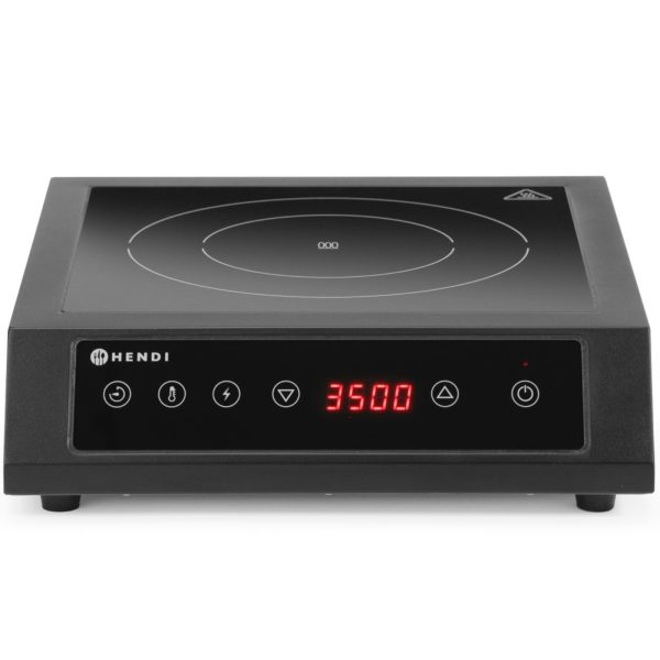 Pārnēsājama indukcijas plīts, regulējama, 1 sildīšanas zona, diametrs 28 cm, 3500 W