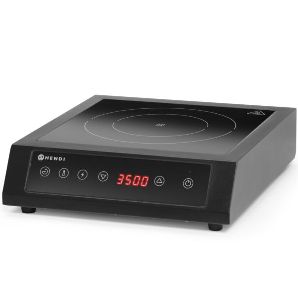 Pārnēsājama indukcijas plīts, regulējama, 1 sildīšanas zona, diametrs 28 cm, 3500 W
