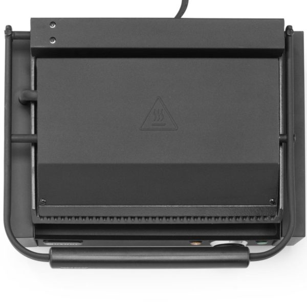 263617-5-hendi-grill-elektryczny-kontaktowy-ryflowany-hurtownia-dropshipping.jpg Elektriskais kontaktgrils ar rievotu plāksni 340x235 mm 2200 W