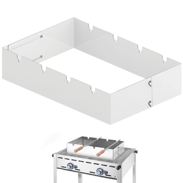 Taisnstūra Churrasco iesma grila uzgalis 530x350x117 mm