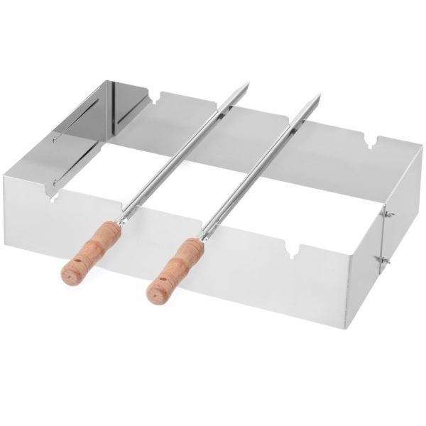 Taisnstūra Churrasco iesma grila uzgalis 530x350x117 mm