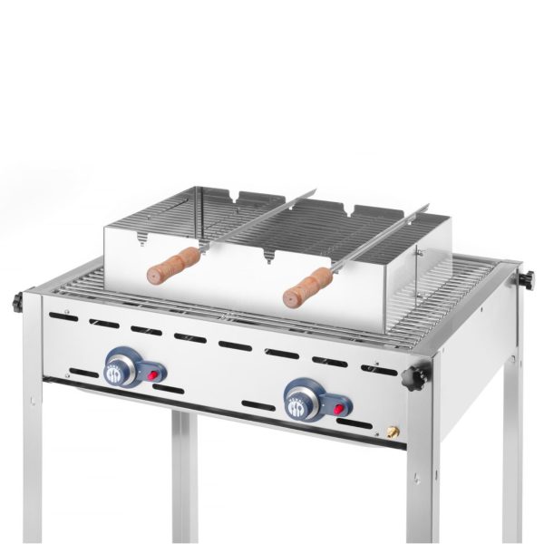 Taisnstūra Churrasco iesma grila uzgalis 530x350x117 mm