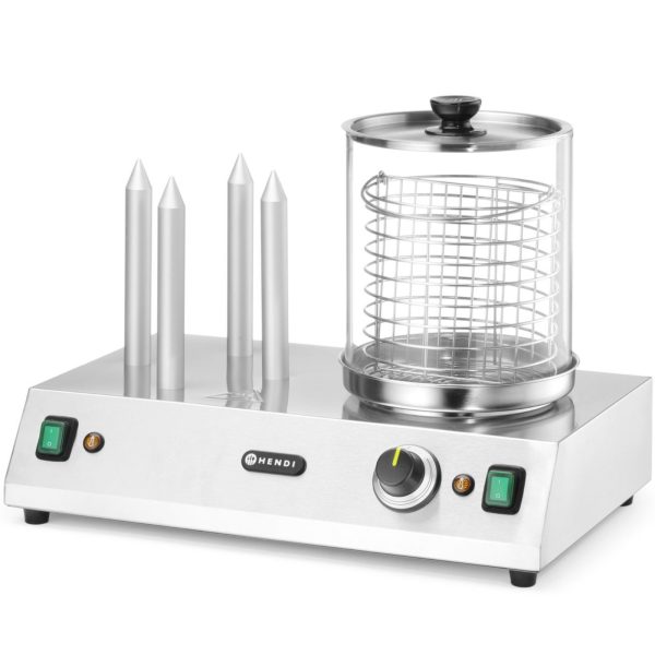 Hotdogu maizīšu sildītājs ar 4 iesmiem 550 W
