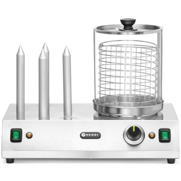 Hotdogu maizīšu sildītājs ar 4 iesmiem 550 W