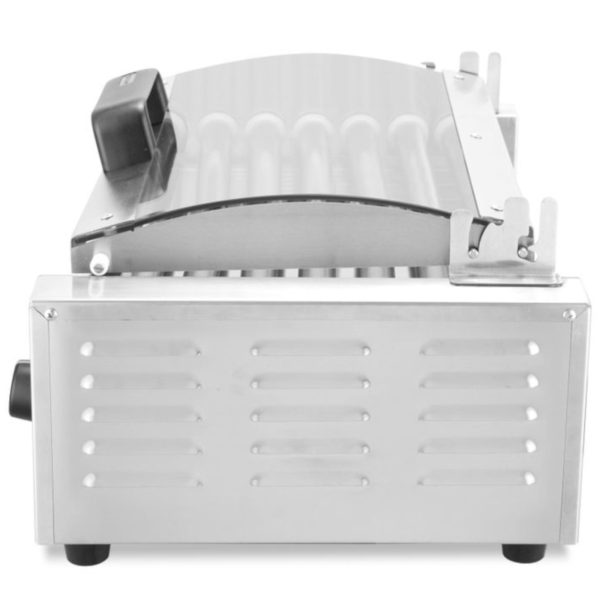 Hotdogu rullīšu sildītājs ar vāku, 7 ruļļi, 45 cm, 620 W