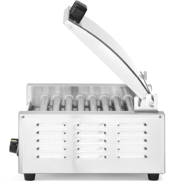 Hotdogu rullīšu sildītājs ar vāku, 9 rullīši, 45 cm, 790 W