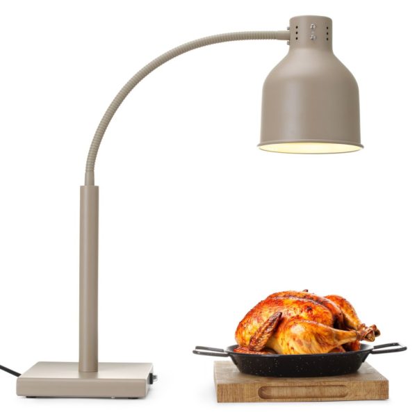 Elastīga galda lampa ēdiena sildīšanai 250 W - bēša