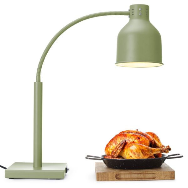 Elastīga galda lampa ēdiena sildīšanai 250 W - zaļa