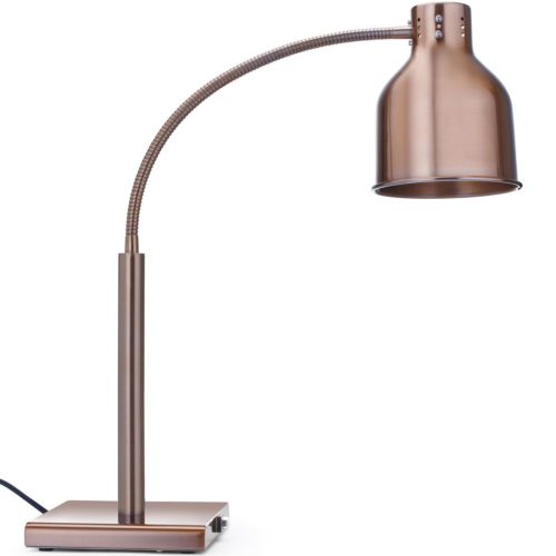 Elastīga galda lampa ēdiena sildīšanai, 250 W, varš