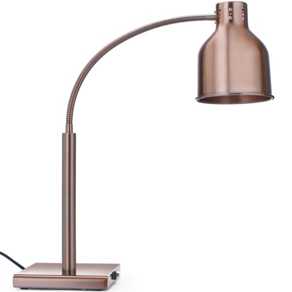 Elastīga galda lampa ēdiena sildīšanai, 250 W, varš