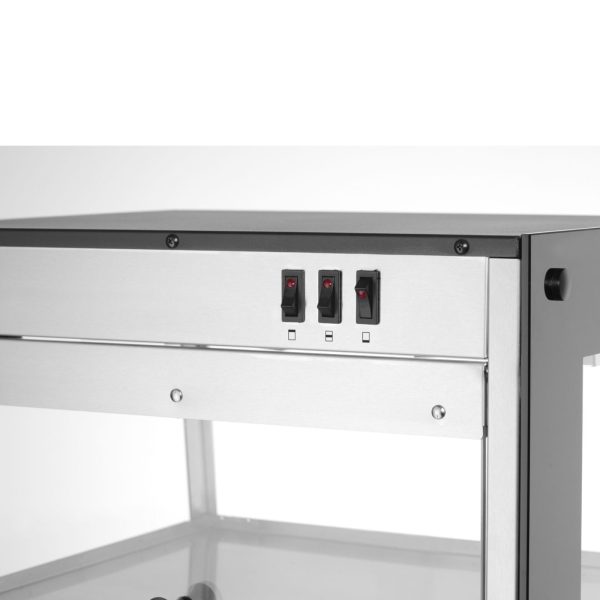 273760-6-hendi-witryna-grzewcza-nastawna-ekspozycyjna-hurtownia-dropshipping.jpg Regulējams apsildāms vitrīna, 3 līmeņi, 50–70 °C, 500 W