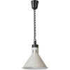 Koniska piekarināma ēdiena sildīšanas lampa, diametrs 275 mm, 250 W - balta