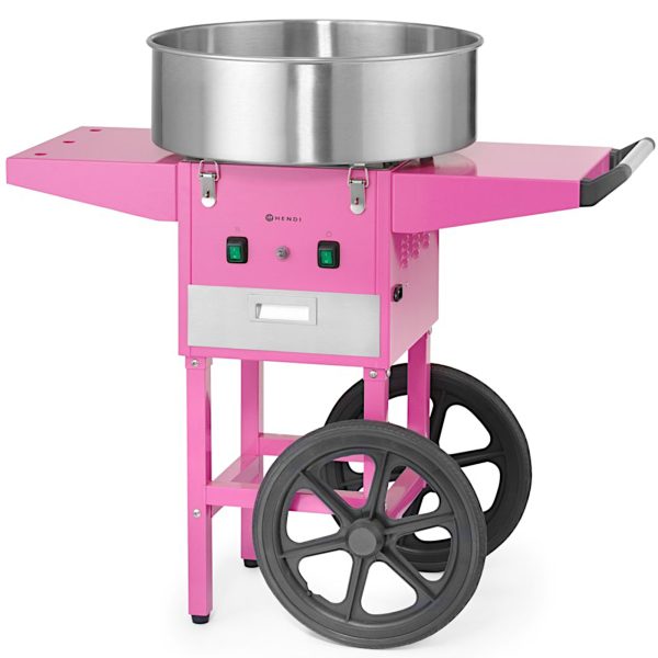 Cukurvates gatavotājs ar ratiņiem uz riteņiem bez vāka 1130 W - rozā