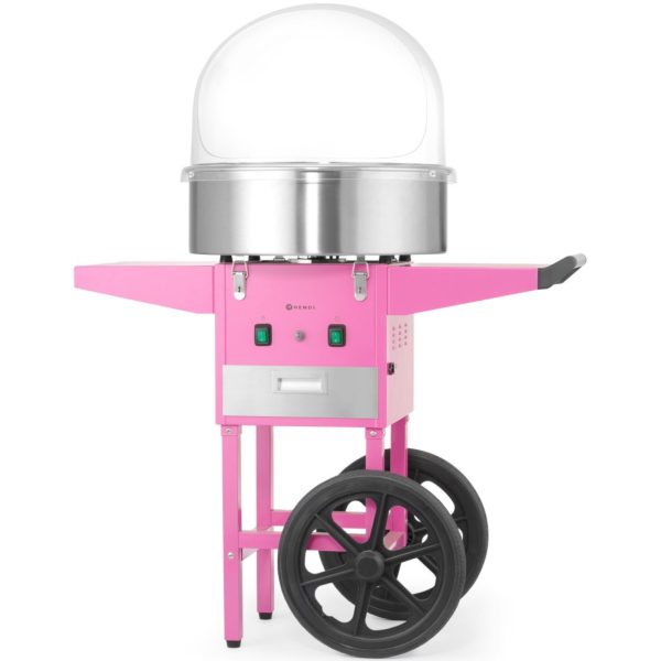 Cukurvates gatavotājs ar ratiņiem uz riteņiem bez vāka 1130 W - rozā