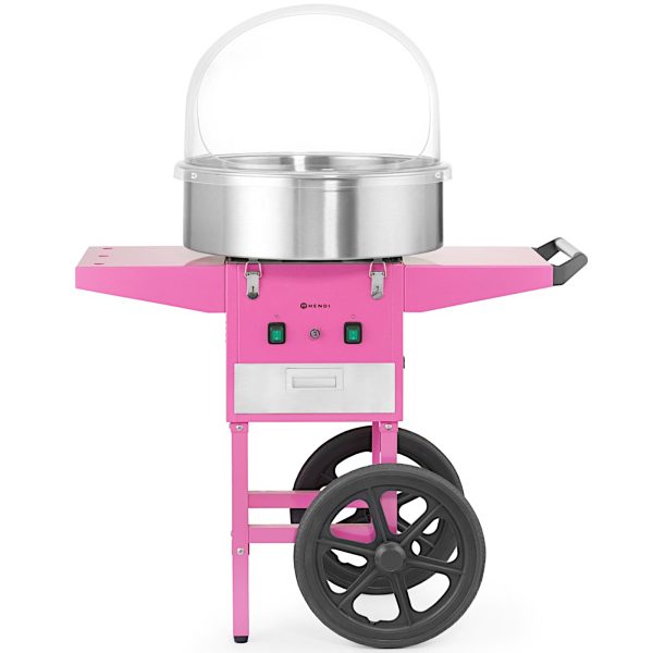 Cukurvates gatavotājs ar ratiņiem uz riteņiem bez vāka 1130 W - rozā