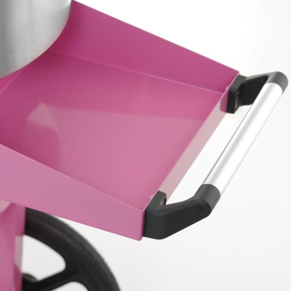 Cukurvates gatavotājs ar ratiņiem uz riteņiem bez vāka 1130 W - rozā
