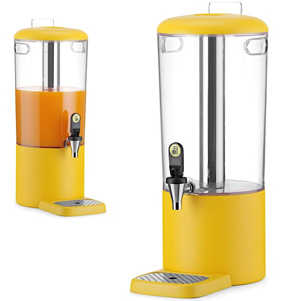 Dzesēšanas dozators sulām un dzērieniem UNIQ 8 l - dzeltens