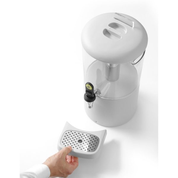425053-6-hendi-dyspenser-dozownik-chlodzacy-hurtownia-dropshipping.jpg Dzesēšanas dozators sulām un dzērieniem UNIQ 8 l - balts