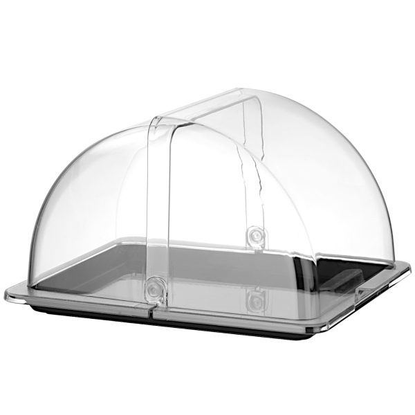 Bufetes tipa vitrīna ar rullējamu vāku GN 1/2