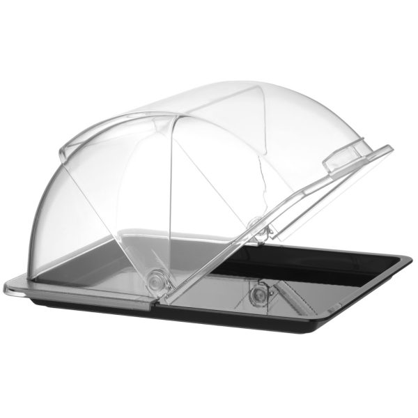 Bufetes tipa vitrīna ar rullējamu vāku GN 1/2