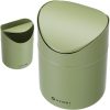 Atkritumu tvertne, galda grozs ar atveramu vāku, 1,2 l - zaļa