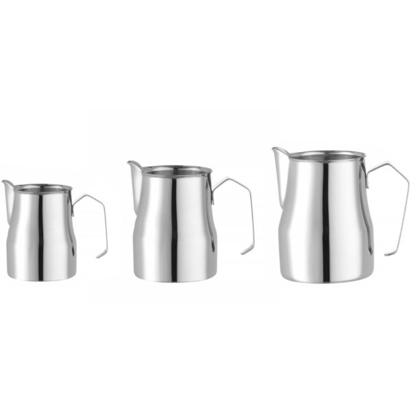 Krūze un krūze piena putošanai, nerūsējošā tērauda, 0,7 l, diametrs 84 mm