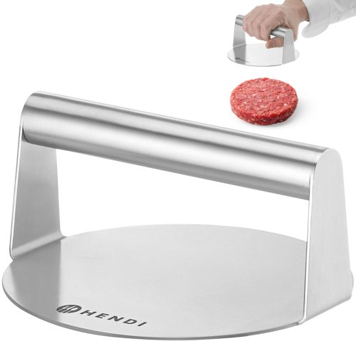 513132-1-hendi-prasa-do-formowania-burgerow-reczna-stal-hurtownia-dropshipping.jpg Manuālā burgeru spiede, TĒRAUDA, diametrs 160x78 mm