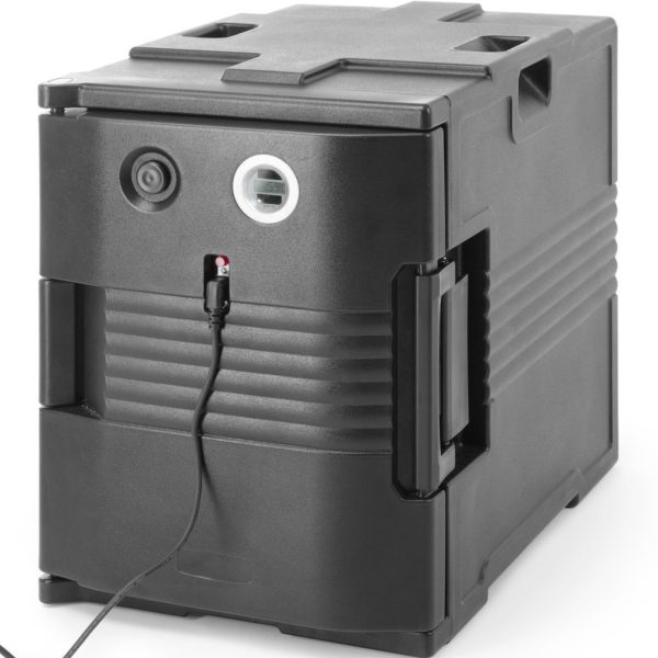 Izolēts ēdināšanas konteiners ar apsildi GN 1/1 konteineriem 200 W