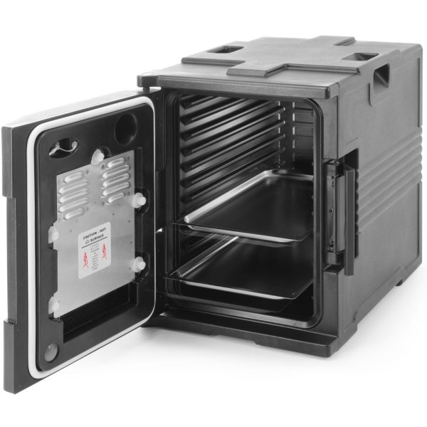 Izolēts ēdināšanas konteiners ar apsildi GN 1/1 konteineriem 200 W